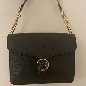 Black Michael Kors Crossbody Leather Bag